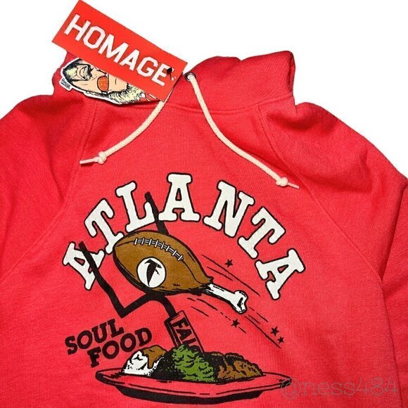 Unisex Homage Red ATL Falcons NFL/Guy Fieri's Flavortown Tri-Blen Pullover Small - Picture 4 of 4